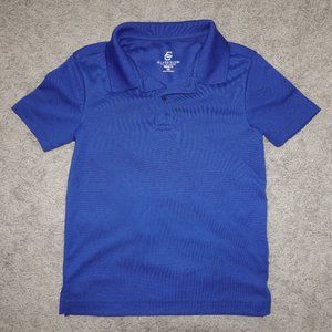Boys Size 4/5 Class / Club Solid Royal Blue Short Sleeve Polo Shirt